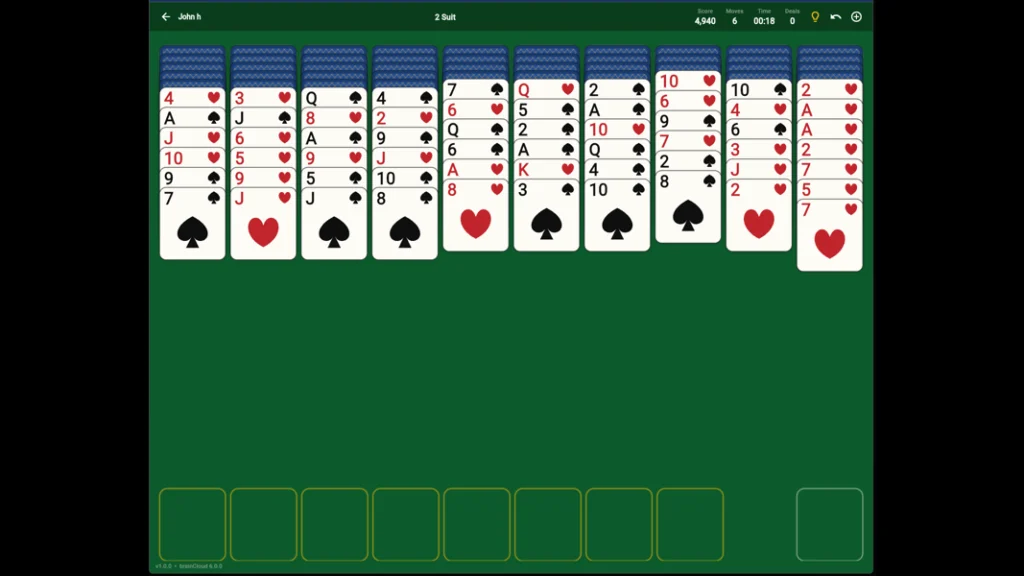 brainCloud Spider Solitaire